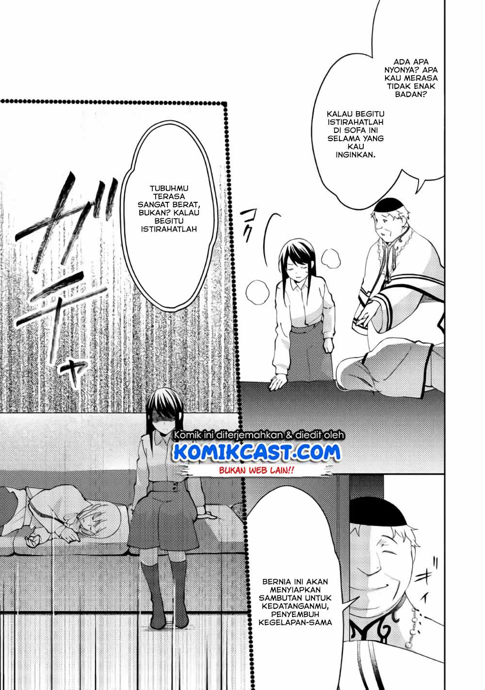 Isekai de “Kuro no Iyashi Te” tte Yobareteimasu Chapter 39 Bahasa Indonesia